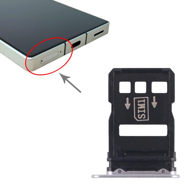 For ZTE nubia RedMagic 8 Pro NX729J SIM Card Tray + SIM Card Tray (Silver) - For ZTE by buy2fix | Online Shopping UK | buy2fix