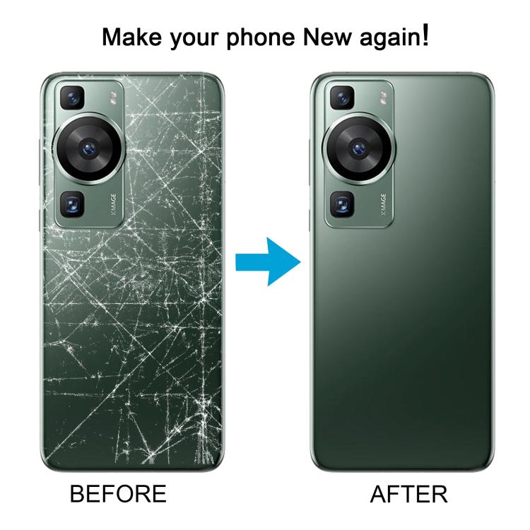 For Huawei P60 Pro Battery Back Cover with Camera Lens Cover(White) - Back Cover by buy2fix | Online Shopping UK | buy2fix