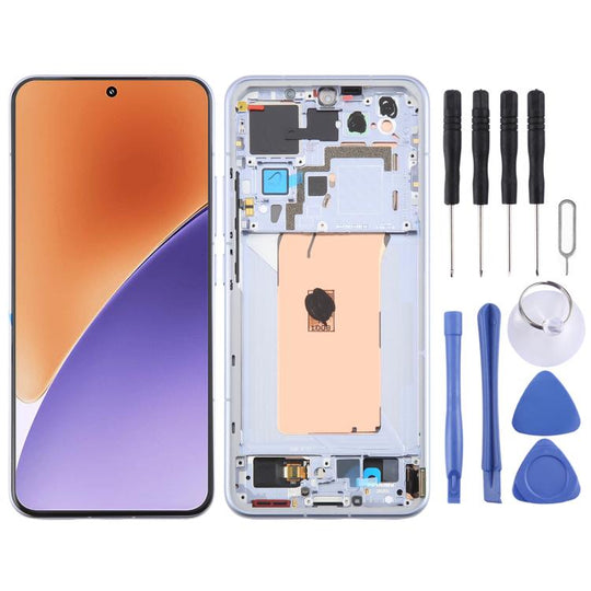 For Xiaomi 15 AMOLED Original LCD Screen Digitizer Full Assembly with Frame (Frosted Blue)
