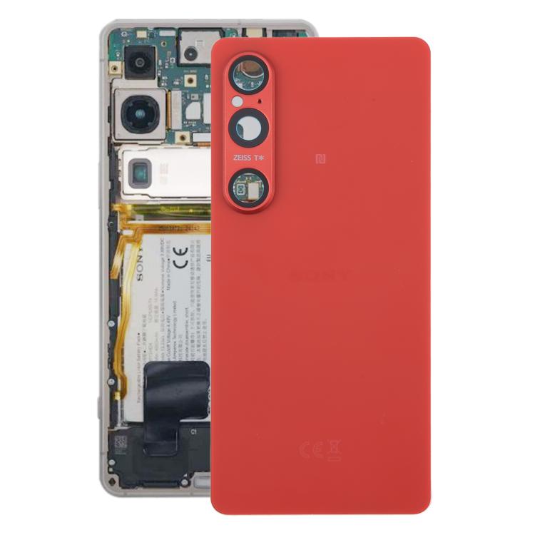 For Sony Xperia 1 VI Original Battery Back Cover with Camera Lens Cover(Red) - Back Cover by buy2fix | Online Shopping UK | buy2fix