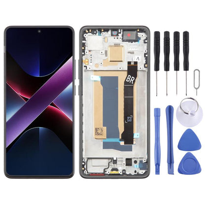 For Xiaomi Poco X7 Pro AMOLED Original LCD Screen Digitizer Full Assembly with Frame (Black) - LCD Screen by buy2fix | Online Shopping UK | buy2fix