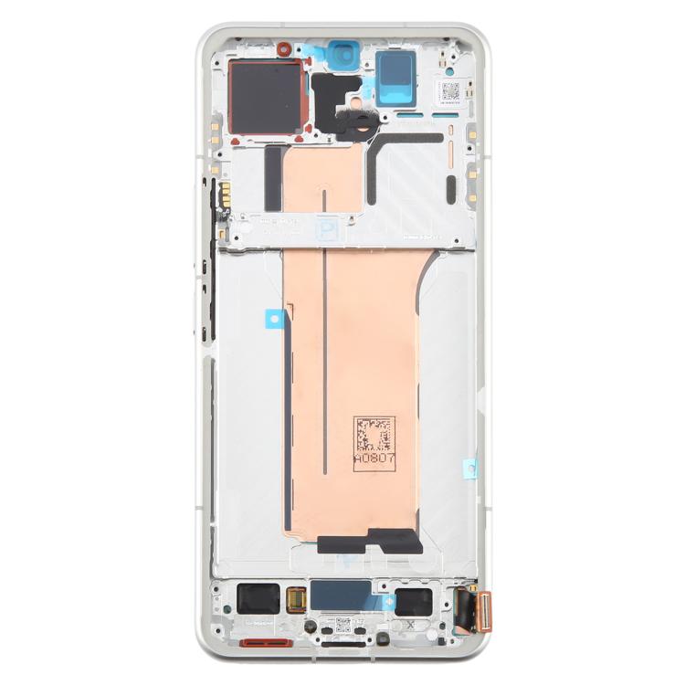 For Xiaomi 15 Pro AMOLED Original LCD Screen Digitizer Full Assembly with Frame (White) - LCD Screen by buy2fix | Online Shopping UK | buy2fix