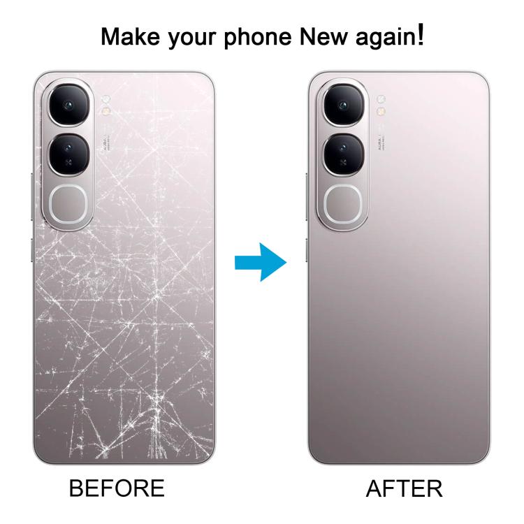 For vivo Y300 5G India Version Original Battery Back Cover with Camera Lens Cover(Silver) - Back Cover by buy2fix | Online Shopping UK | buy2fix