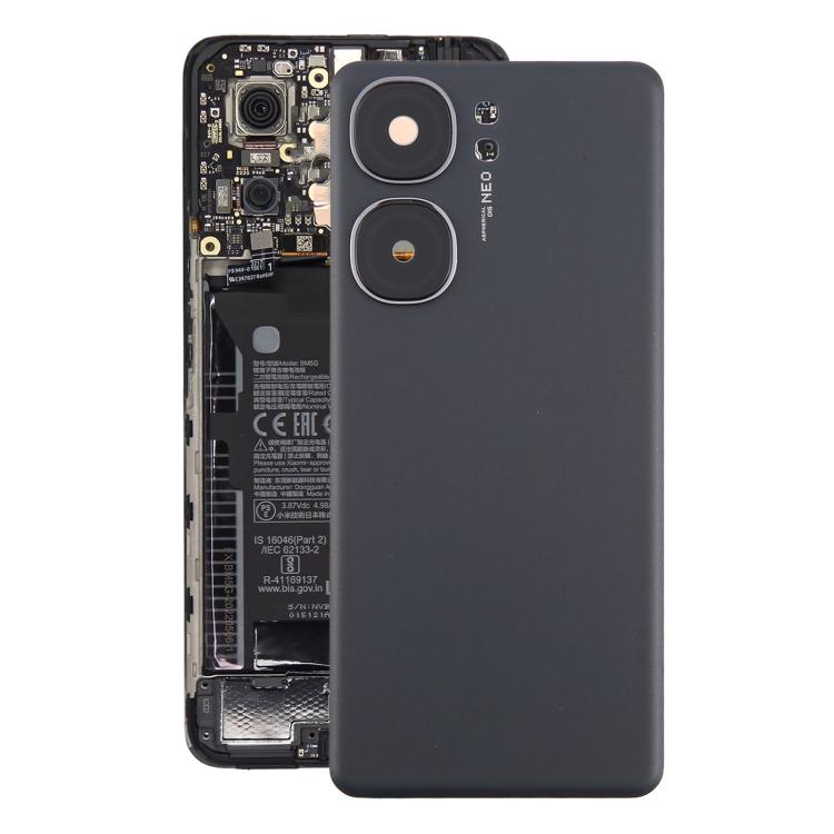 For vivo iQOO Neo9 Pro Battery Back Cover with Camera Lens Cover(Black) - Back Cover by buy2fix | Online Shopping UK | buy2fix