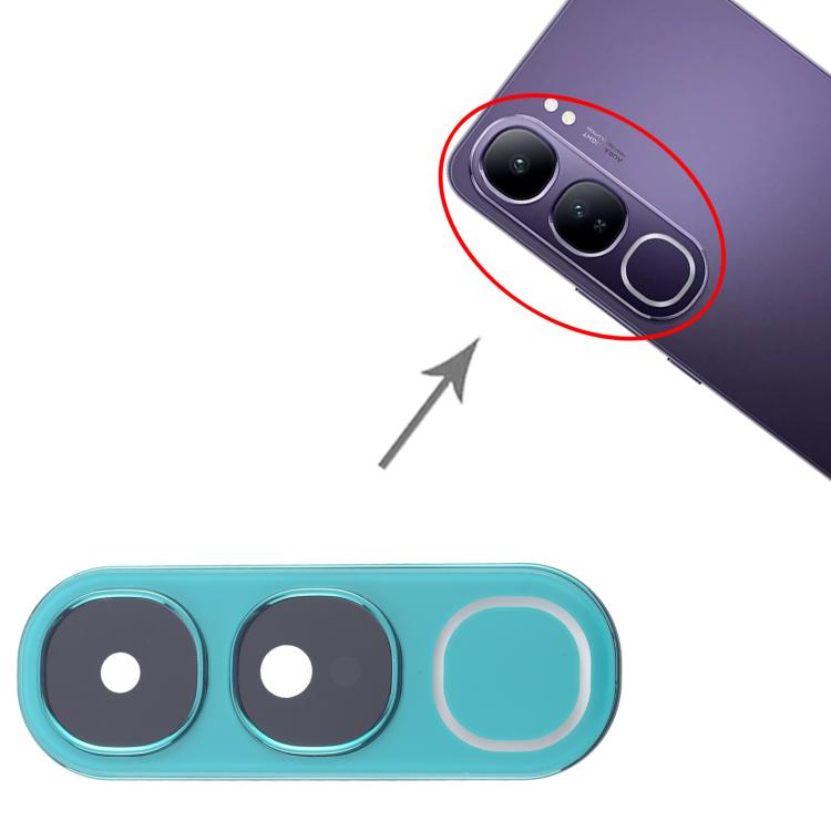 For vivo V40 Lite 5G IDN Version Rear Camera Lens Cover (Green) - Camera Parts by buy2fix | Online Shopping UK | buy2fix