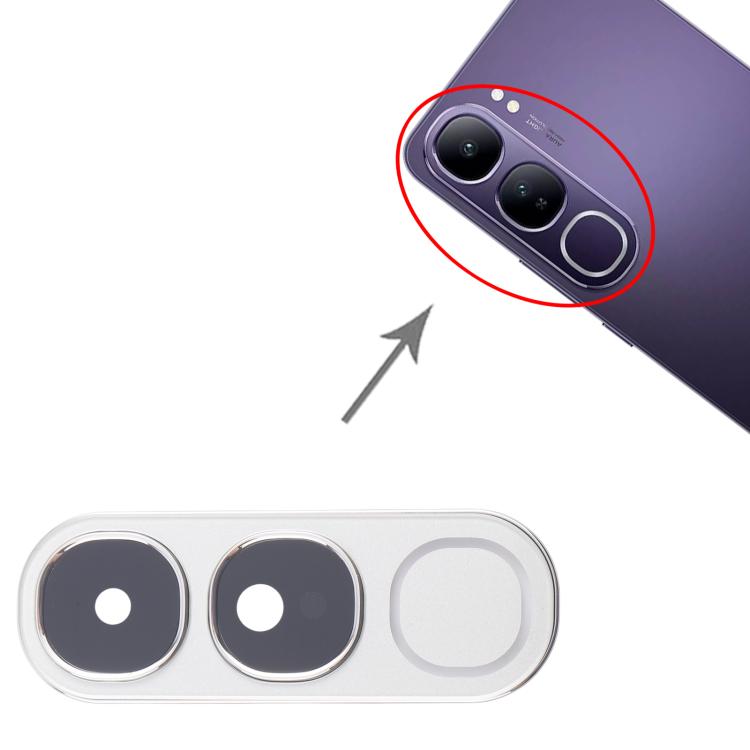 For vivo V40 Lite 5G IDN Version Rear Camera Lens Cover (Silver) - Camera Parts by buy2fix | Online Shopping UK | buy2fix