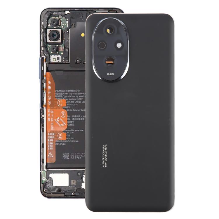 For Honor 200 OEM Battery Back Cover with Camera Lens Cover(Black) - Back Cover by buy2fix | Online Shopping UK | buy2fix