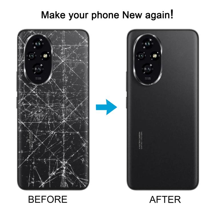 For Honor 200 OEM Battery Back Cover with Camera Lens Cover(Black) - Back Cover by buy2fix | Online Shopping UK | buy2fix