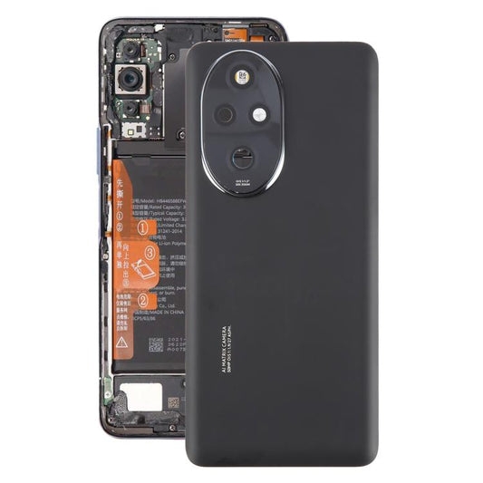 For Honor 200 Pro OEM Battery Back Cover with Camera Lens Cover(Black) - Back Cover by buy2fix | Online Shopping UK | buy2fix