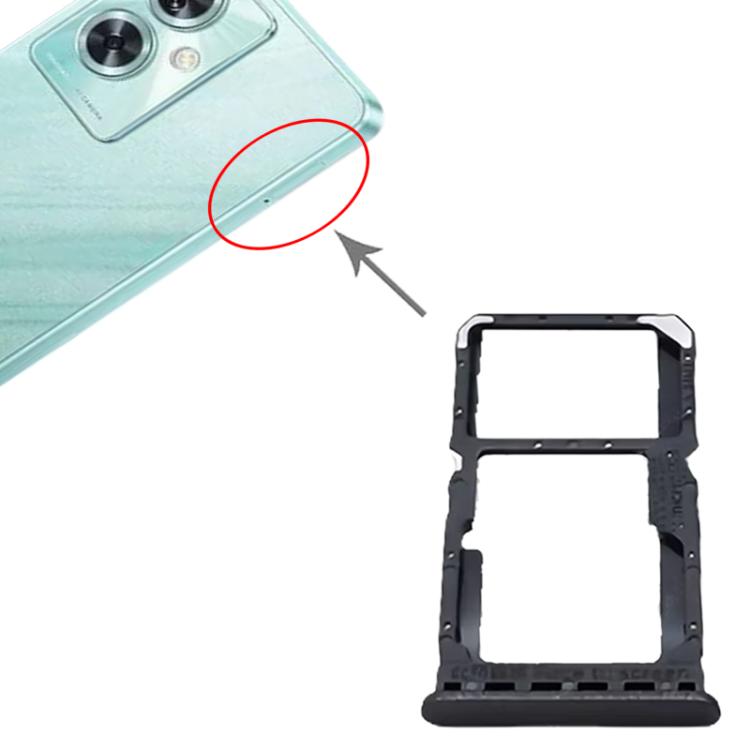 For OnePlus Nord N30 SE 5G CPH2605 SIM + SIM / Micro SD Card Tray (Black) - Card Tray by buy2fix | Online Shopping UK | buy2fix