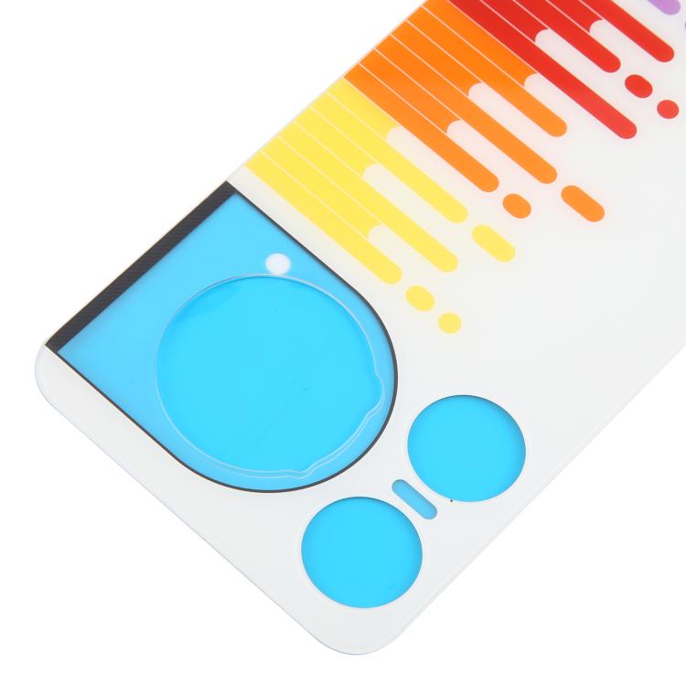 For ZTE nubia Music 2 Glass Battery Back Cover with Adhesive(White) - For ZTE by buy2fix | Online Shopping UK | buy2fix