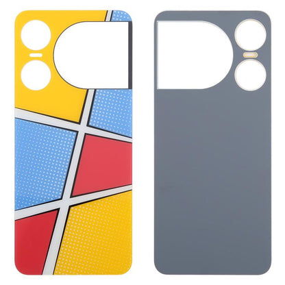 For ZTE nubia Music 2 Glass Battery Back Cover with Adhesive(Yellow) - For ZTE by buy2fix | Online Shopping UK | buy2fix