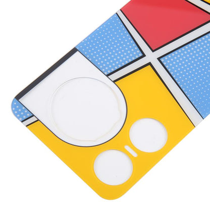 For ZTE nubia Music 2 Glass Battery Back Cover with Adhesive(Yellow) - For ZTE by buy2fix | Online Shopping UK | buy2fix