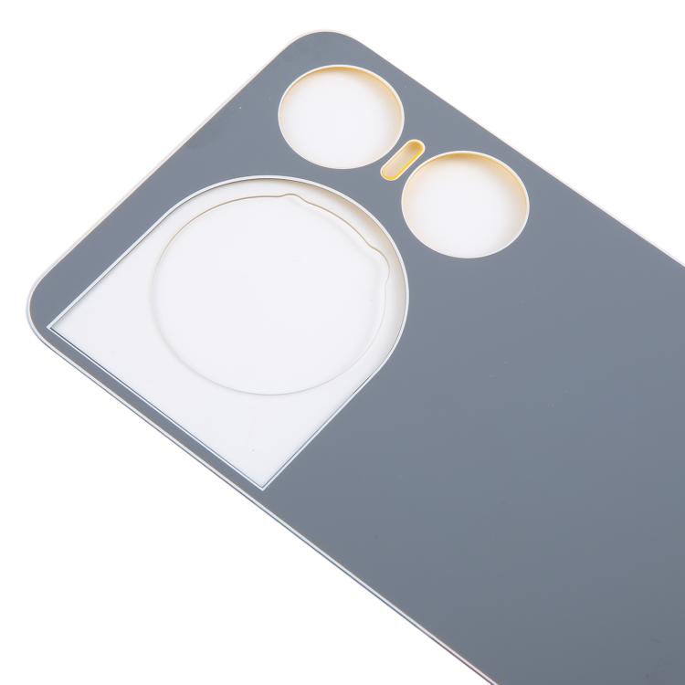 For ZTE nubia Music 2 Glass Battery Back Cover with Adhesive(Yellow) - For ZTE by buy2fix | Online Shopping UK | buy2fix