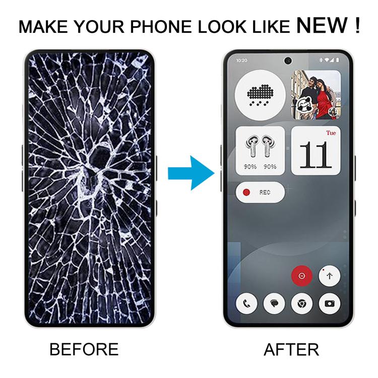 For Nothing Phone 3a A059 AMOLED Original LCD Screen Digitizer Full Assembly with Frame (Black) - For Nothing by buy2fix | Online Shopping UK | buy2fix