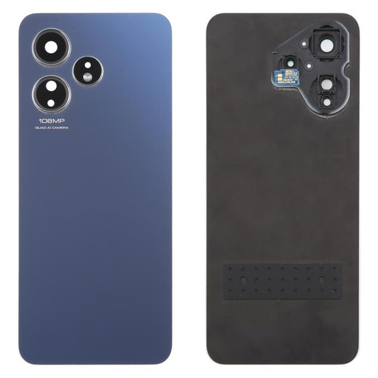 For Boost Celero 5G 2024 Glass Battery Back Cover with Camera Lens Cover(Blue) - Others by buy2fix | Online Shopping UK | buy2fix