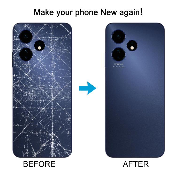 For Boost Celero 5G 2024 Glass Battery Back Cover with Camera Lens Cover(Orange) - Others by buy2fix | Online Shopping UK | buy2fix