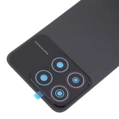 For ZTE Blade A35 Z2453 Plastic Back Cover with Camera Lens Cover(Black) - For ZTE by buy2fix | Online Shopping UK | buy2fix