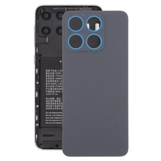 For ZTE Blade A55 Z2450 Plastic Back Cover with Camera Lens Cover(Black) - For ZTE by buy2fix | Online Shopping UK | buy2fix