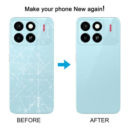 For ZTE Blade A55 Z2450 Plastic Back Cover with Camera Lens Cover(Black) - For ZTE by buy2fix | Online Shopping UK | buy2fix