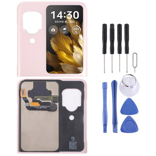 For OPPO Find N3 Flip Original LCD Secondary Screen with Digitizer Full Assembly (Pink) by buy2fix