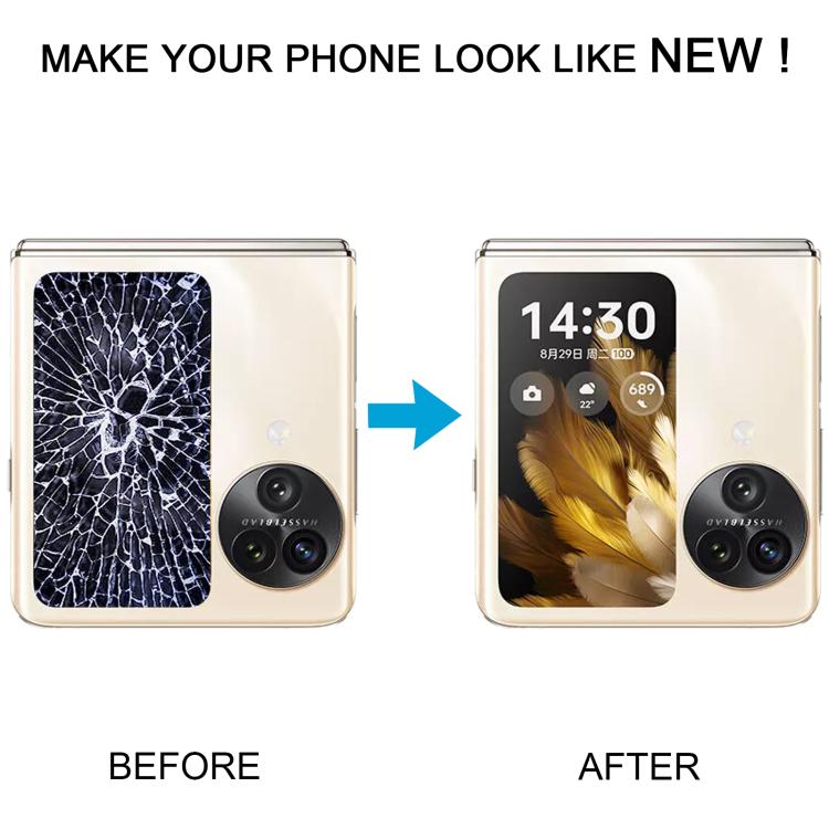 For OPPO Find N3 Flip Original LCD Secondary Screen with Digitizer Full Assembly (Gold) by buy2fix