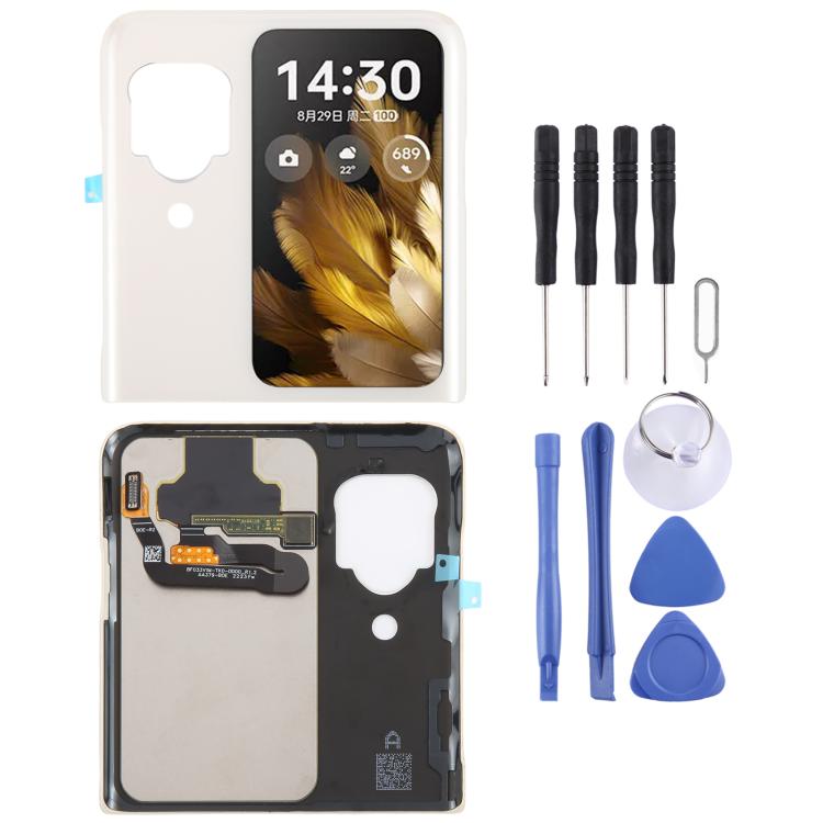 For OPPO Find N3 Flip Original LCD Secondary Screen with Digitizer Full Assembly (Gold) by buy2fix