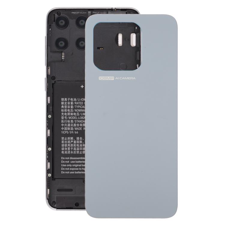 For ZTE Blade V70 / Axon 70 Glass Battery Back Cover with Adhesive(Gray) - For ZTE by buy2fix | Online Shopping UK | buy2fix