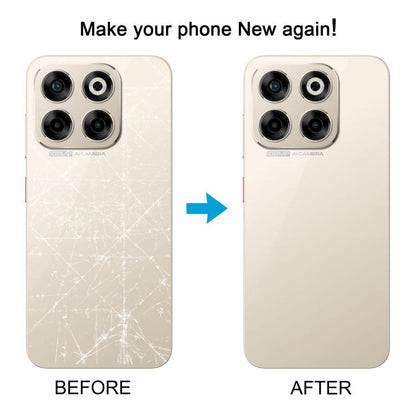 For ZTE Blade V70 / Axon 70 Glass Battery Back Cover with Adhesive(Gray) - For ZTE by buy2fix | Online Shopping UK | buy2fix