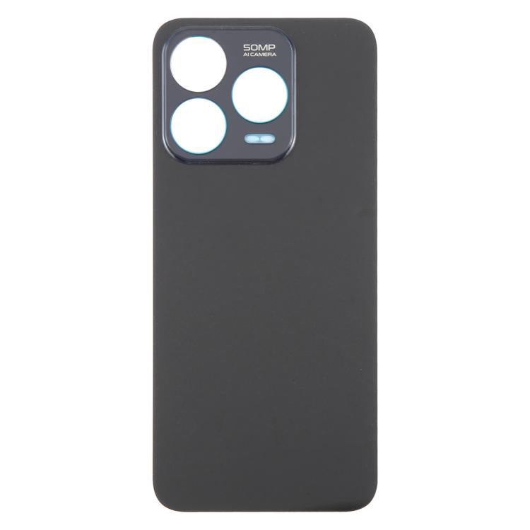 For ZTE Blade V70 Design Glass Battery Back Cover with Adhesive(Black) - For ZTE by buy2fix | Online Shopping UK | buy2fix