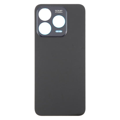 For ZTE Blade V70 Design Glass Battery Back Cover with Adhesive(Black) - For ZTE by buy2fix | Online Shopping UK | buy2fix