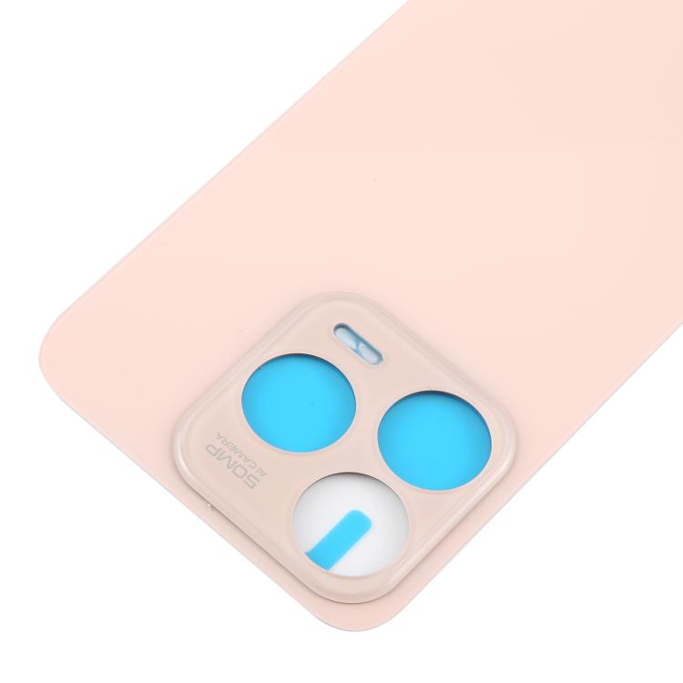 For ZTE Blade V70 Design Glass Battery Back Cover with Adhesive(Pink) - For ZTE by buy2fix | Online Shopping UK | buy2fix