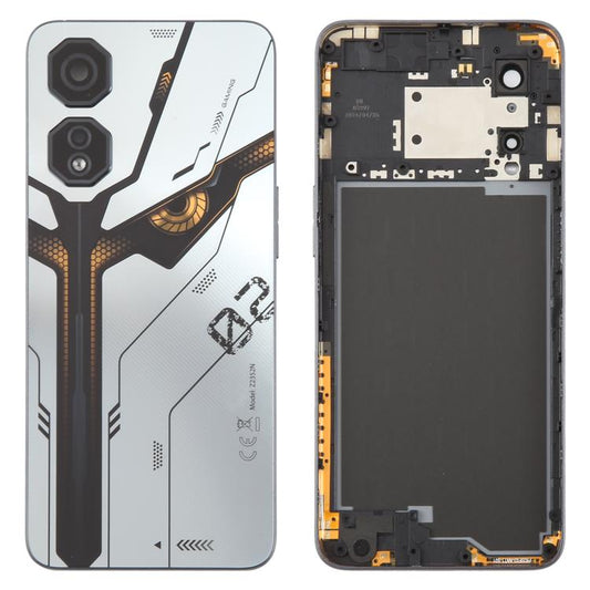 For ZTE nubia Neo 2 Z2352N Plastic Battery Back Cover with Camera Lens Cover(Silver) - For ZTE by buy2fix | Online Shopping UK | buy2fix