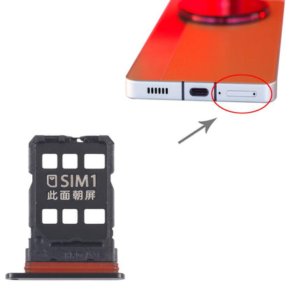 For ZTE nubia Z60 Ultra NX721J SIM + SIM Card Tray (Black) - For ZTE by buy2fix | Online Shopping UK | buy2fix