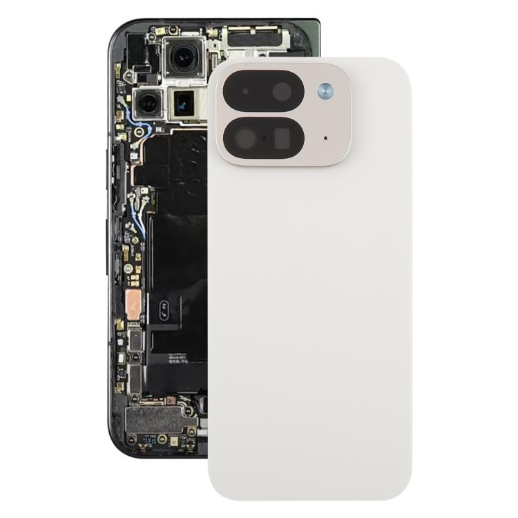 For Google Pixel 9 Pro Fold Original Back Cover with Camera Lens Cover(White) - Back Cover by buy2fix | Online Shopping UK | buy2fix