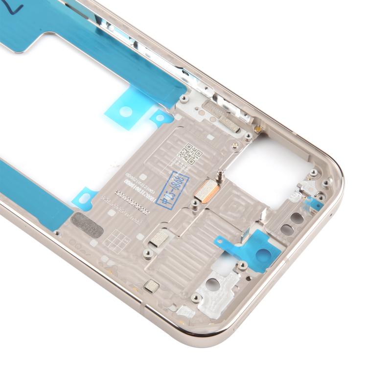For Google Pixel 9 Pro XL Original Middle Frame Bezel Plate (Gold) - Frame Bezel Plate by buy2fix | Online Shopping UK | buy2fix