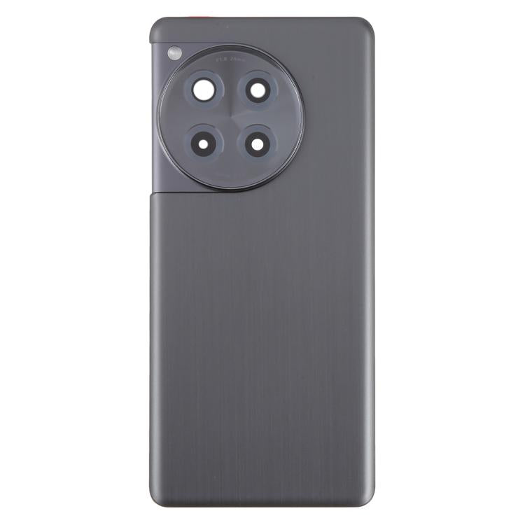 For OnePlus 12R Back Cover with Camera Lens Cover(Black) - Back Cover by buy2fix | Online Shopping UK | buy2fix