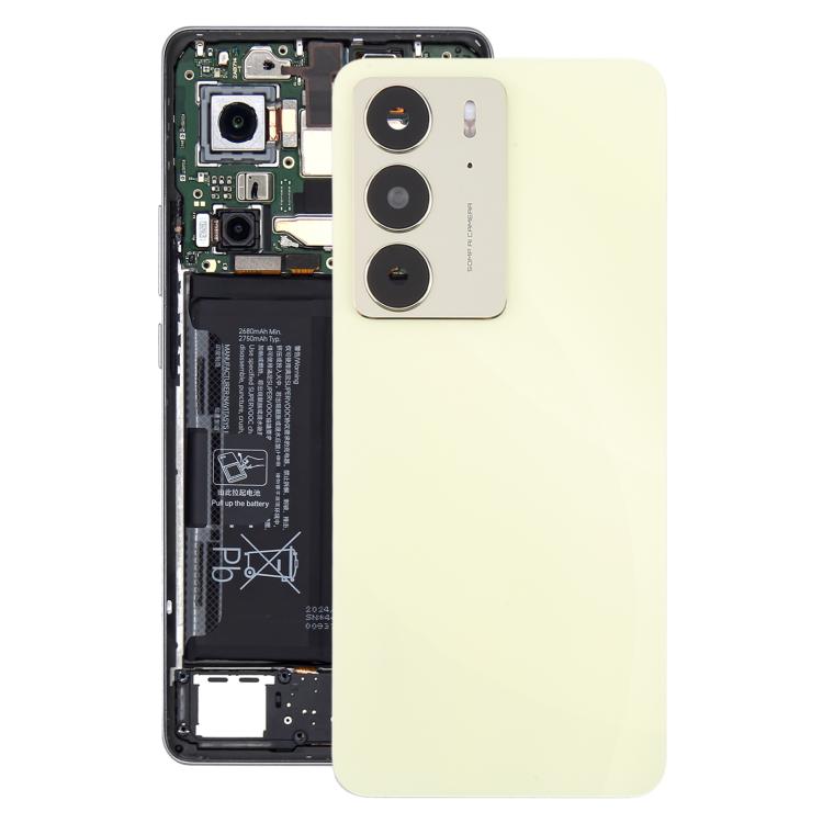 For Realme C75 4G Original Back Cover with Camera Lens Cover(Yellow) - Back Cover by buy2fix | Online Shopping UK | buy2fix
