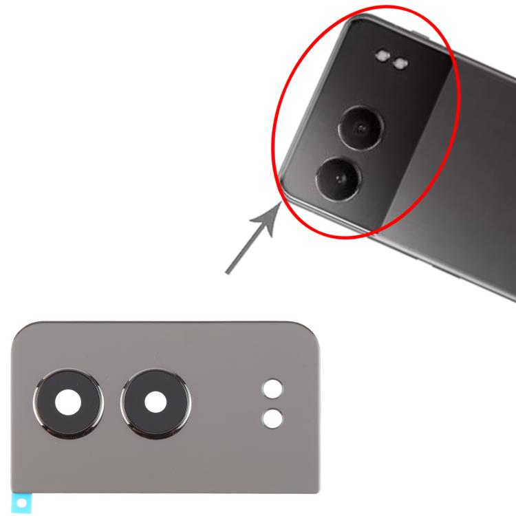 For OnePlus Nord 4 CPH2663 CPH2661 Original Rear Camera Lens Cover (Black) - Camera Series by buy2fix | Online Shopping UK | buy2fix