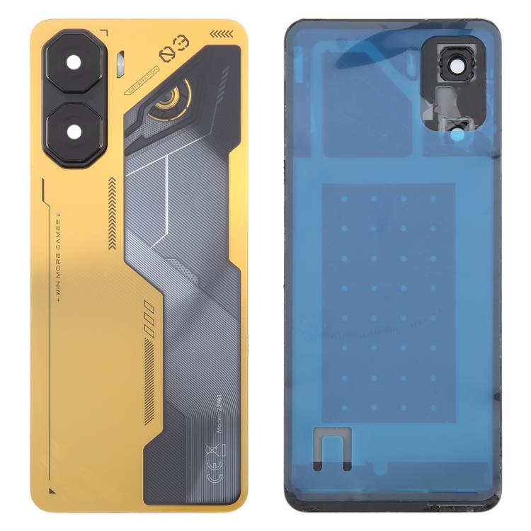 For ZTE nubia Neo 3 Plastic Battery Back Cover with Camera Lens Cover(Gold) - For ZTE by buy2fix | Online Shopping UK | buy2fix