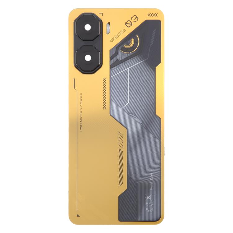 For ZTE nubia Neo 3 Plastic Battery Back Cover with Camera Lens Cover(Gold) - For ZTE by buy2fix | Online Shopping UK | buy2fix