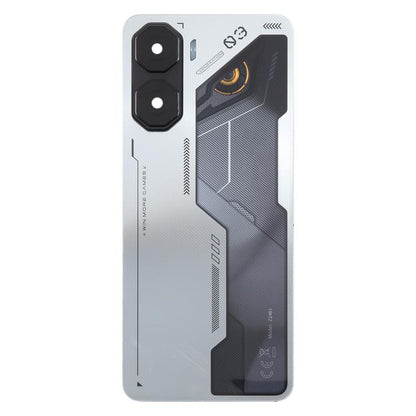 For ZTE nubia Neo 3 Plastic Battery Back Cover with Camera Lens Cover(Silver) - For ZTE by buy2fix | Online Shopping UK | buy2fix