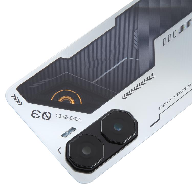 For ZTE nubia Neo 3 Plastic Battery Back Cover with Camera Lens Cover(Silver) - For ZTE by buy2fix | Online Shopping UK | buy2fix