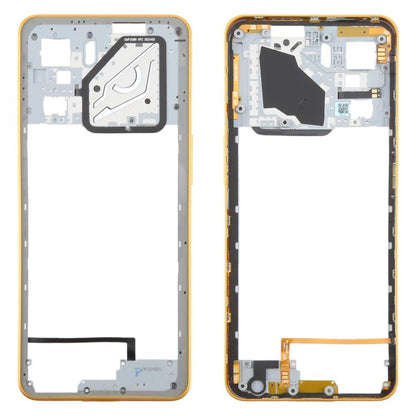 For ZTE nubia Neo 3 Plastic Middle Frame Bezel Plate (Gold) - For ZTE by buy2fix | Online Shopping UK | buy2fix