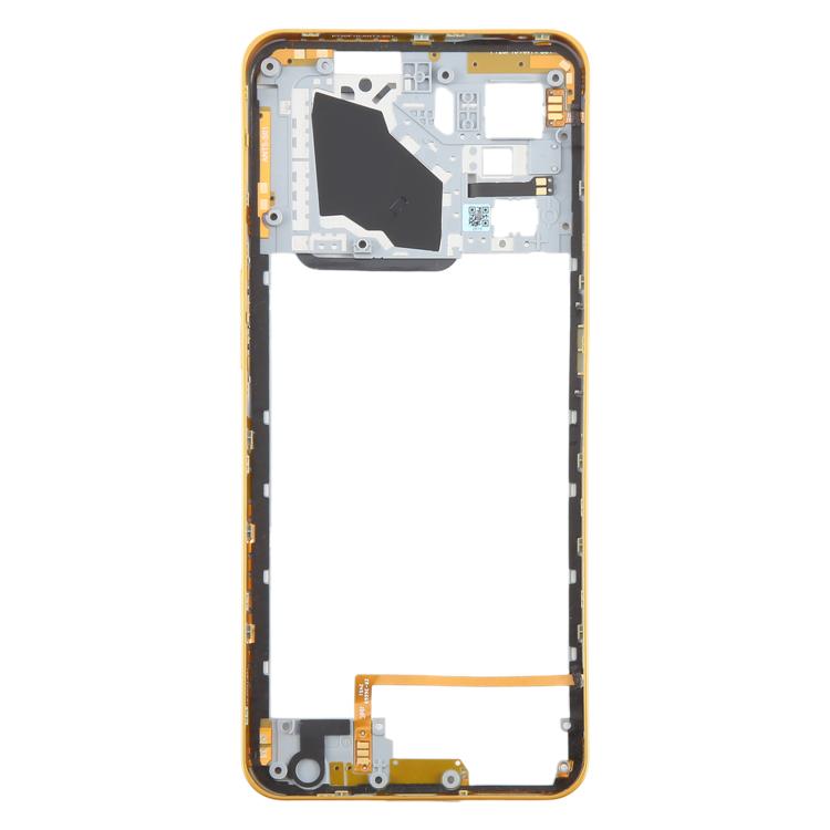 For ZTE nubia Neo 3 Plastic Middle Frame Bezel Plate (Gold) - For ZTE by buy2fix | Online Shopping UK | buy2fix