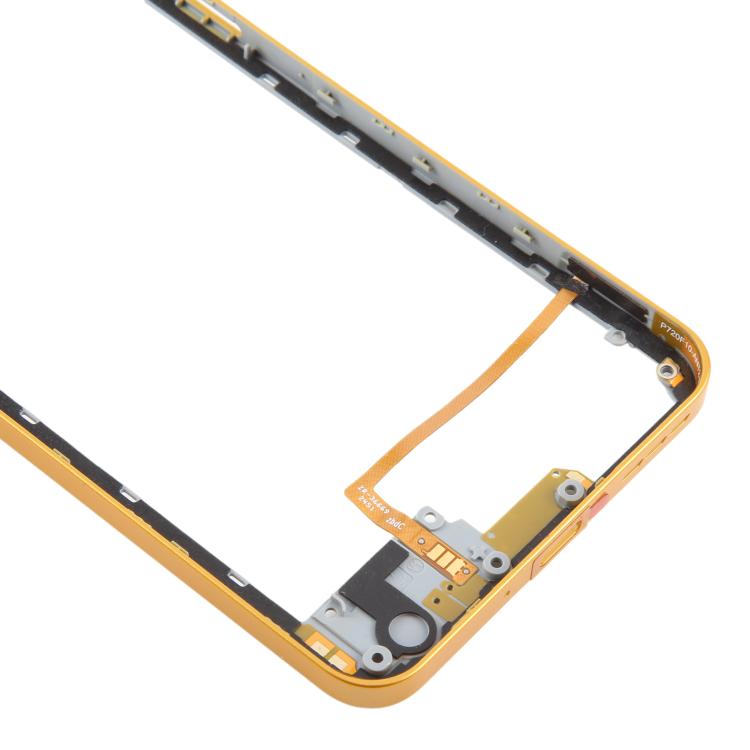 For ZTE nubia Neo 3 Plastic Middle Frame Bezel Plate (Gold) - For ZTE by buy2fix | Online Shopping UK | buy2fix