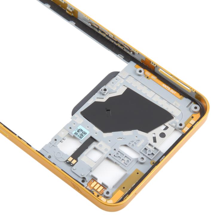 For ZTE nubia Neo 3 Plastic Middle Frame Bezel Plate (Gold) - For ZTE by buy2fix | Online Shopping UK | buy2fix