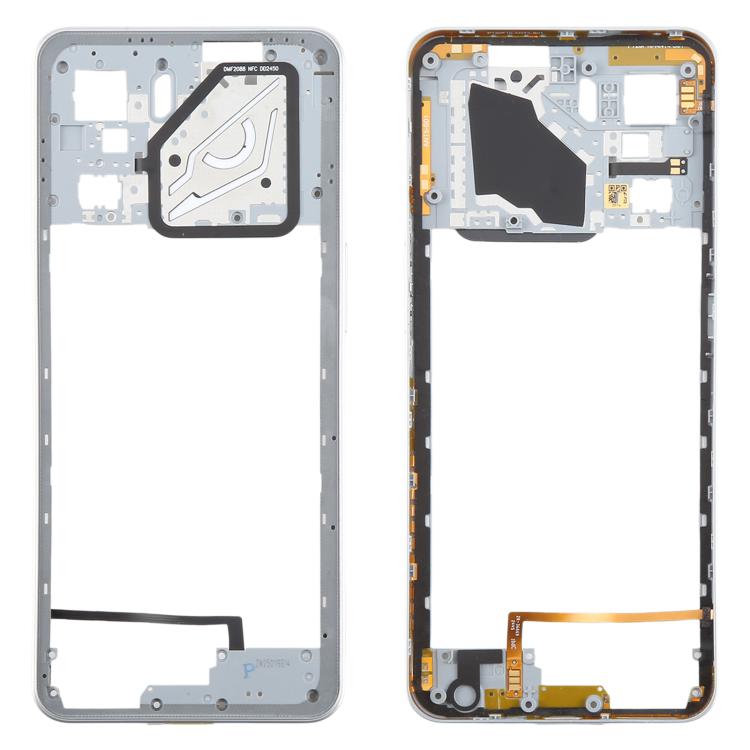 For ZTE nubia Neo 3 Plastic Middle Frame Bezel Plate (Silver) - For ZTE by buy2fix | Online Shopping UK | buy2fix