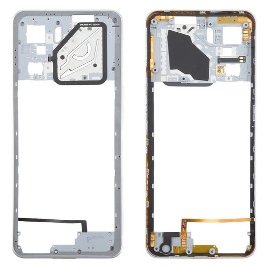 For ZTE nubia Neo 3 Plastic Middle Frame Bezel Plate (Silver) - For ZTE by buy2fix | Online Shopping UK | buy2fix