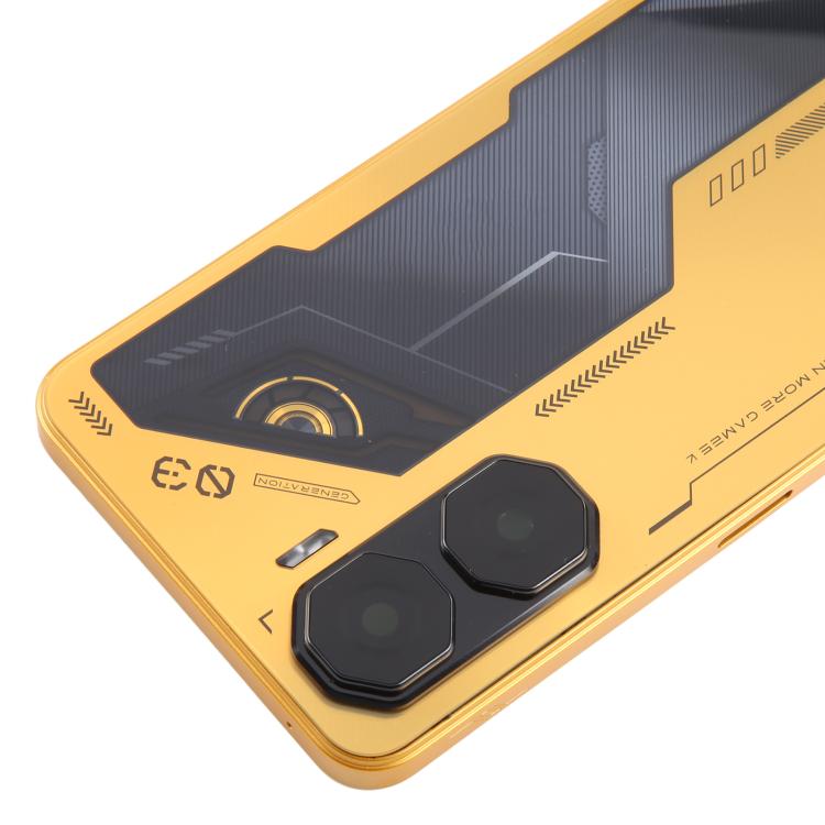 For ZTE nubia Neo 3 Plastic Battery Back Cover with Middle Frame / Camera Lens Cover(Gold) - For ZTE by buy2fix | Online Shopping UK | buy2fix